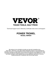 VEVOR HMR600 Mode D'emploi