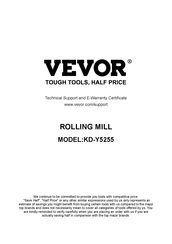 VEVOR KD-Y5255 Mode D'emploi