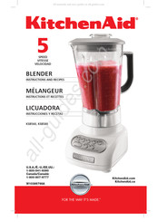 KitchenAid KSB560BF Instructions Et Recettes