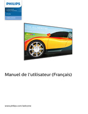 Philips Professional Display Solutions 32BDL4550D Manuel De L'utilisateur