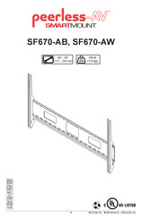 peerless-AV SMARTMOUNT SF670-AB Mode D'emploi