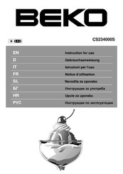 Beko CS234000S Notice D'utilisation