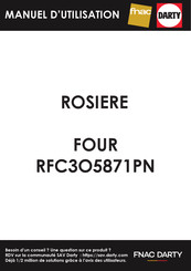 Rosieres RFC3O5871PN Notice D'emploi Et D'installation