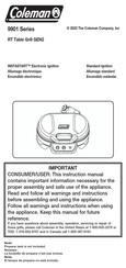 Coleman 9901 Serie Mode D'emploi