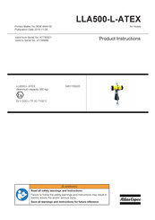 Atlas Copco LLA500-L-ATEX Instructions Produit