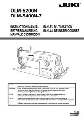 JUKI DLM-5200N Manuel D'utilisation