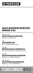 Parkside PMSHM 2 A2 Instructions D'utilisation Et Consignes De Sécurité