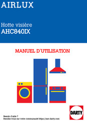 AIRLUX AHC840IX Manuel D'utilisation