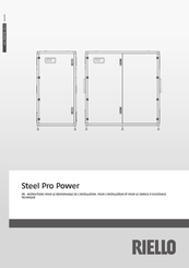 Riello Steel Pro Power Serie Instructions Pour Le Responsable De L'installation, Pour L'installateur Et Pour Le Service D'assista