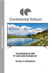 Continental Edison CELED554K1018B7 Guide D'utilisation