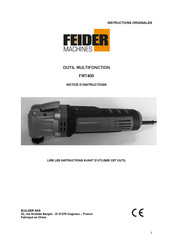 FEIDER Machines FMT400 Instructions Originales