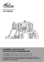 Qaba 331-048V00 Instructions D'assemblage