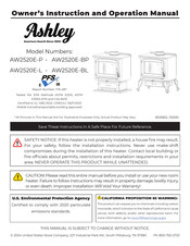 Ashley AW2520E-BP Manuel D'utilisation Et D'instructions