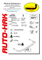 AUTO-HAK H07V Instructions De Montage