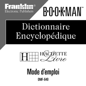 Franklin BOOKMAN DMF-640 Mode D'emploi