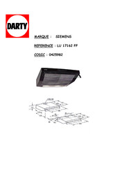 Siemens LU 17162 FF Mode D'emploi