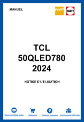 TCL 50QLED780 Notice D'utilisation