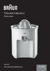 Braun TributeCollection CJ 3050 Mode D'emploi