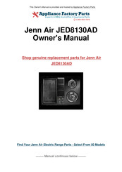 Jenn-Air JED8130AD Manuel Du Propriétaire