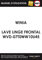 WINIA WVD-07T0WW10U Manuel D'utilisation