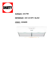 sauter SHC 621WF1 Guide D'installation & D'utilisation