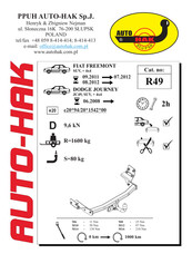 AUTO-HAK R49 Instructions De Montage