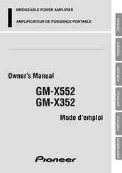 Pioneer GM-X352 Mode D'emploi