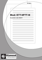 Diamond B-E477 Instructions Pour Le Fonctionnement