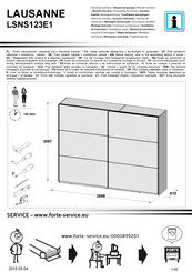 Forte LAUSANNE LSNS123E1 Notice De Montage