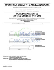 Whirlpool UXT5230AY Instructions D'installation Et Guide D'utilisation Et D'entretien