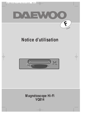 Daewoo VQ814 Notice D'utilisation