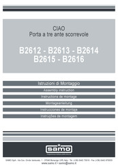 Samo CIAO B2616 Instructions De Montage