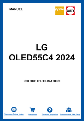 LG OLED55C4 2024 Manuel D'utilisation