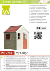 wendi toys My Lodge Instructions D'installation Et D'utilisation