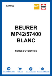 Beurer MP42/57400 Mode D'emploi