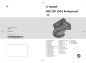 Bosch GEX 18V-150-3 Professional Notice Originale