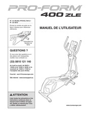 Pro-Form PFEVEL74910.1 Manuel De L'utilisateur