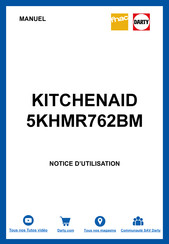 Kitchenaid 5KHMR762BM Mode D'emploi