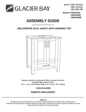 Glacier bay DELCHESTER HDDR30W Guide D'assemblage