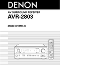 Denon AVR-2803 Mode D'emploi