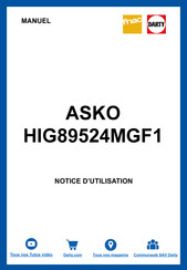 Asko HIG89524MGF1 Notice D'utilisation