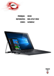 Acer SA5-271P-76SZ Manuel D'utilisation