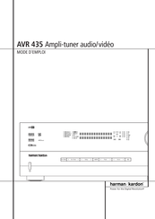 Harman Kardon AVR 435 Mode D'emploi