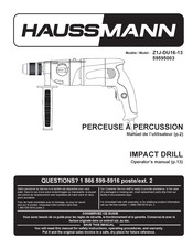 Haussmann Z1J-DU16-13 Manuel De L'utilisateur