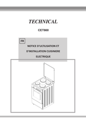 Technical CET660 Notice D'utilisation Et D'installation