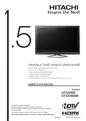 Hitachi UltraVision UT32V502 Guide D'utilisation