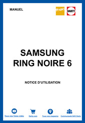 Samsung RING NOIRE 6 Guide Utilisateur