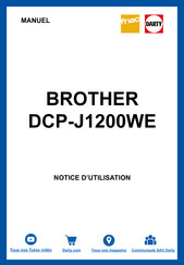 Brother DCP-J1200WE Guide Utilisateur En Ligne