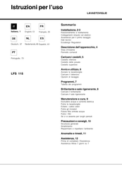 Ariston LFS 115 Mode D'emploi