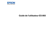 Epson ES-865 Guide De L'utilisateur